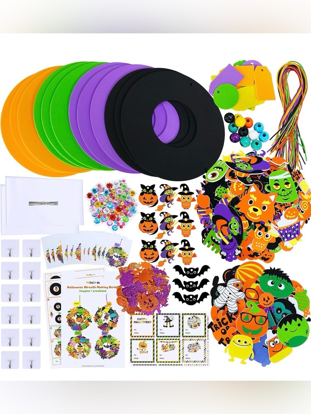 🎃 BRAND NEW & SEALED – WINLYN 12-SET HALLOWEEN CRAFT KIT 👻